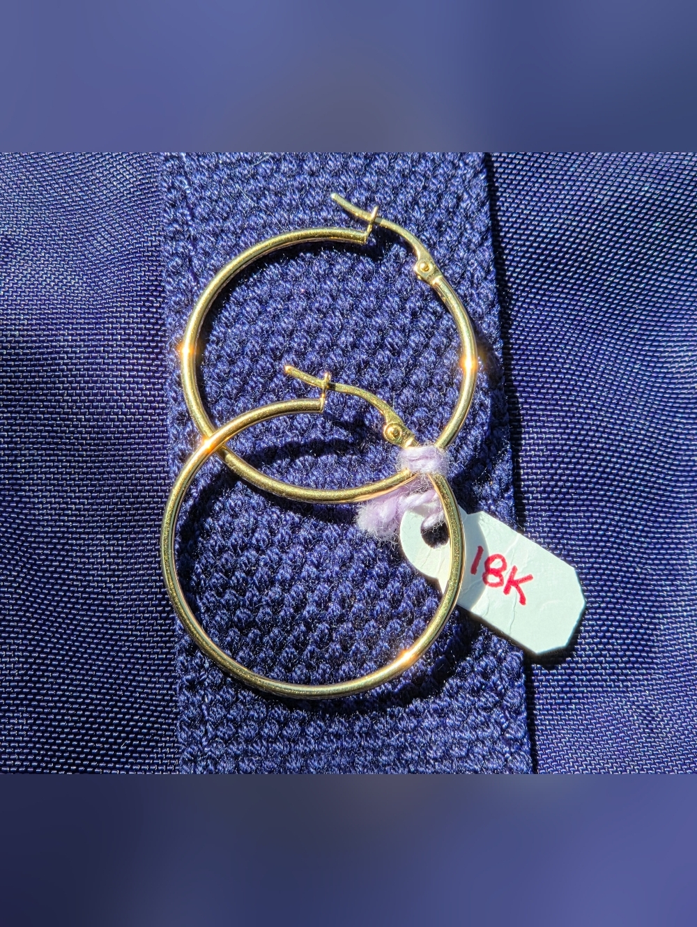💕✨️18K Real Gold Hoop Earrings - Classic Women’s Jewelry✨️💕
